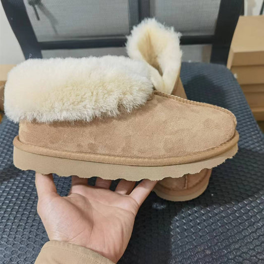 Women's Fashionable Suede Fur Snow Boots