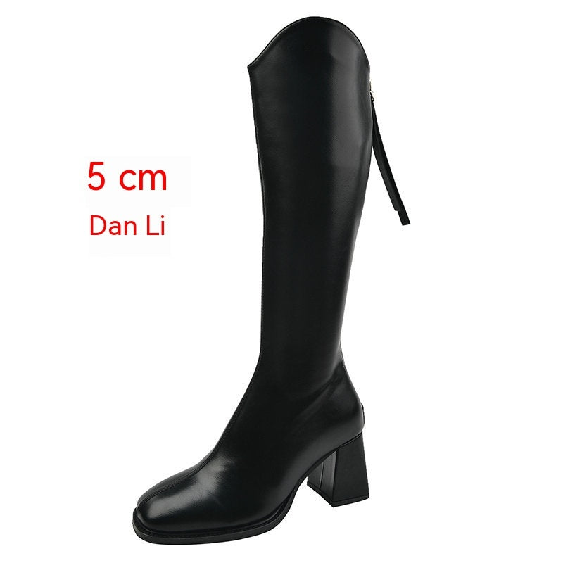 Below The Knee Female Plus Size Stretch Long Boots