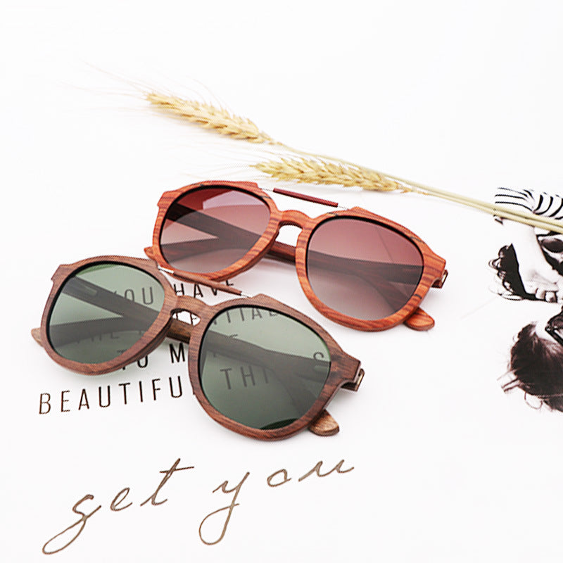 Trendy Wood Sunglasses Bamboo Wood