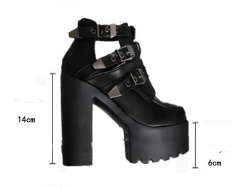 Spring Chunky Heel High Boots Shoes