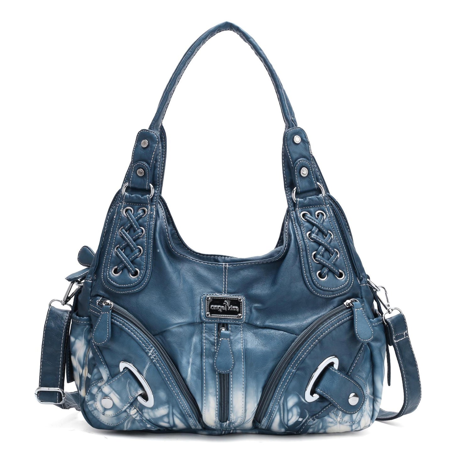 Washed Dyed Shoulder Crossbody Handbag Retro Fashion