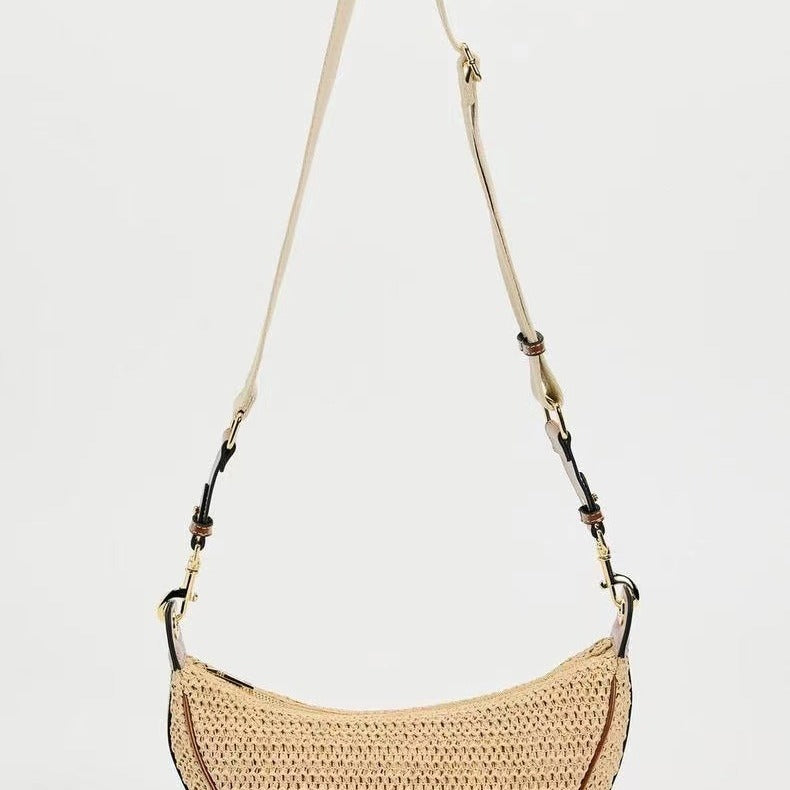 Shoulder Bag Casual Crossbody Bag Woven Bag Underarm Dumpling Bag