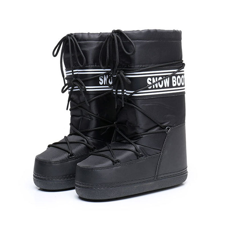 Ski Space Boots Fashion Round Toe Mid-calf Women