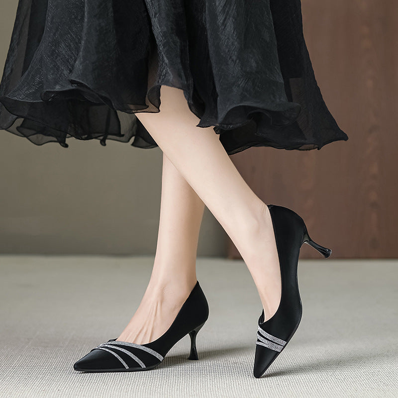 Pointed Stiletto Heel Classy Shoes Women