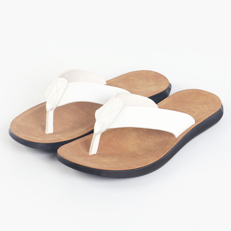 Casual Outdoor Breathable Slippers Cross-border Plus Size Soft Bottom Flip-flops Beach Shoes