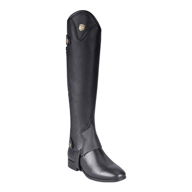 Cowhide Equestrian Chaps High Quality Thick Cowhide Double Zipper Riding Leg Guard Boots