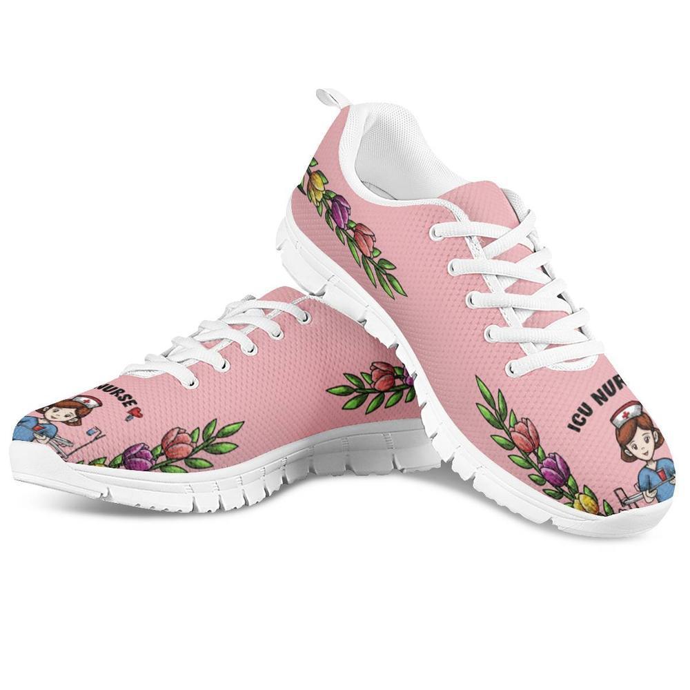 White Sneakers Custom Pattern Beautiful Nurse New Outdoor Sneakers Casual Travel Running Shoes