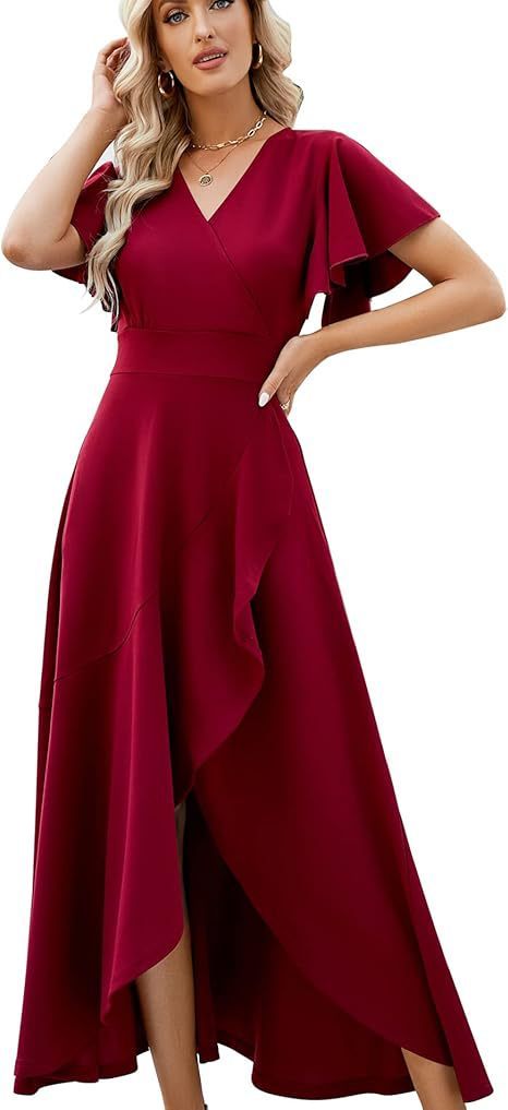 European And American Satin Women's Evening Dress