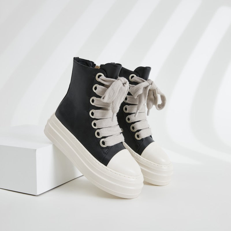 Women's Platform High-top Plus Size Shoes