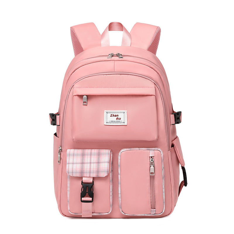 Women's Harajuku Plaid JK Campus Backpack