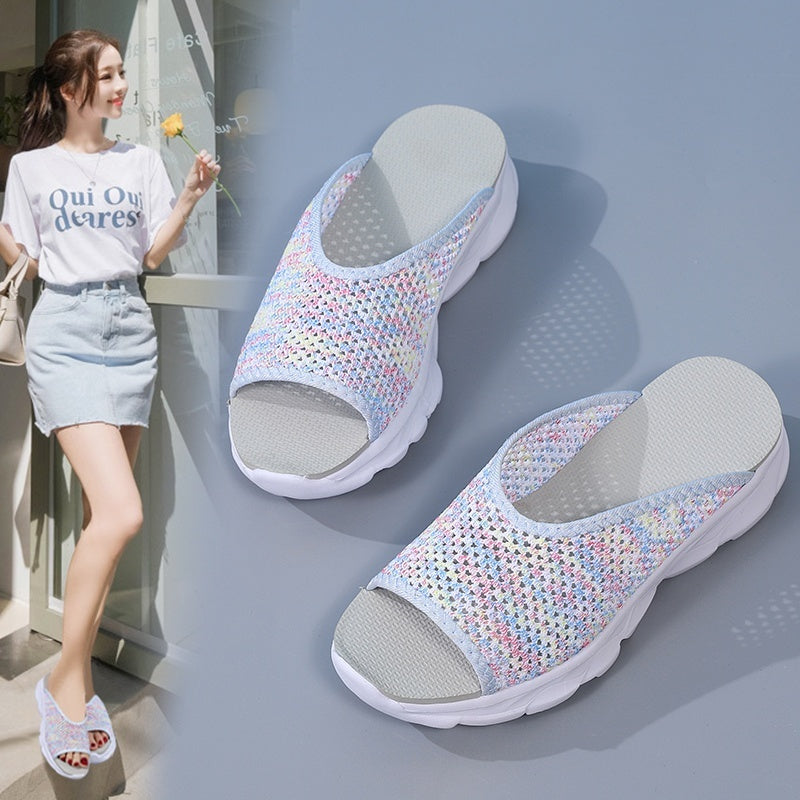 Soft Sole Sneakers Women's Slip-on Mesh Shoes