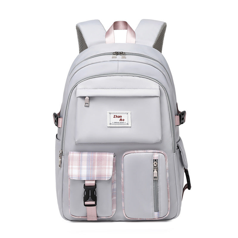 Women's Harajuku Plaid JK Campus Backpack