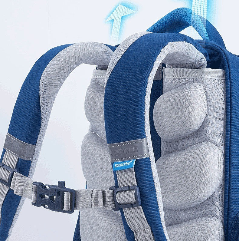 Mochila infantil de gran capacidad con protección y descompresión espinal