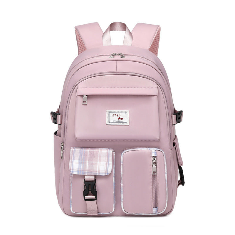 Women's Harajuku Plaid JK Campus Backpack