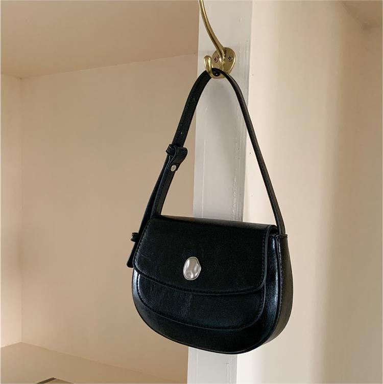 Women's Solid Color Simple Flap Messenger Bag