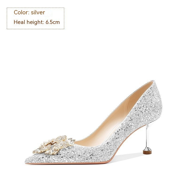 Wedding Bridal Women's Crystal High Heels