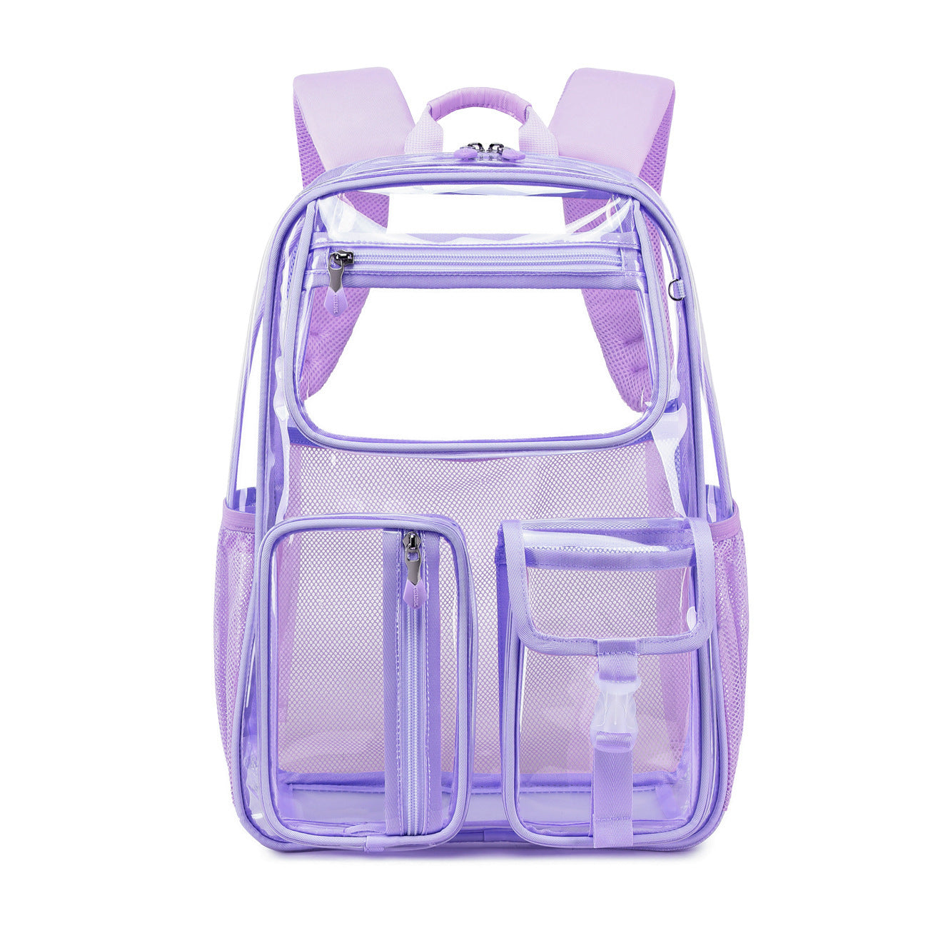 Transparent Jelly Pack Middle School Student Schoolbag Large Capacity Backpack