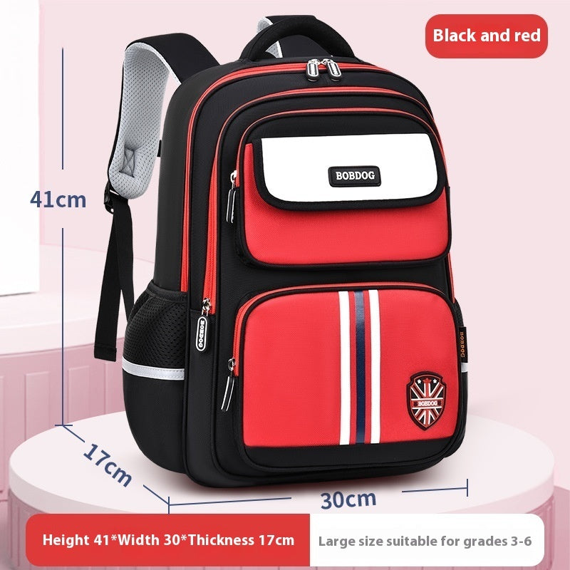 Boys Grade 1-3-6 Burden Relief Spine Protection Lightweight Waterproof Children Backpack Female